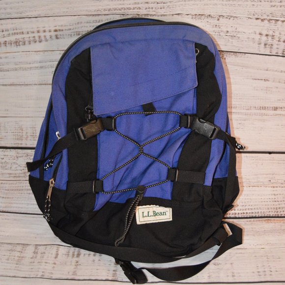 L.L. Bean Bags Ll Bean Backpack Book Bag Day Hike Blue Campus